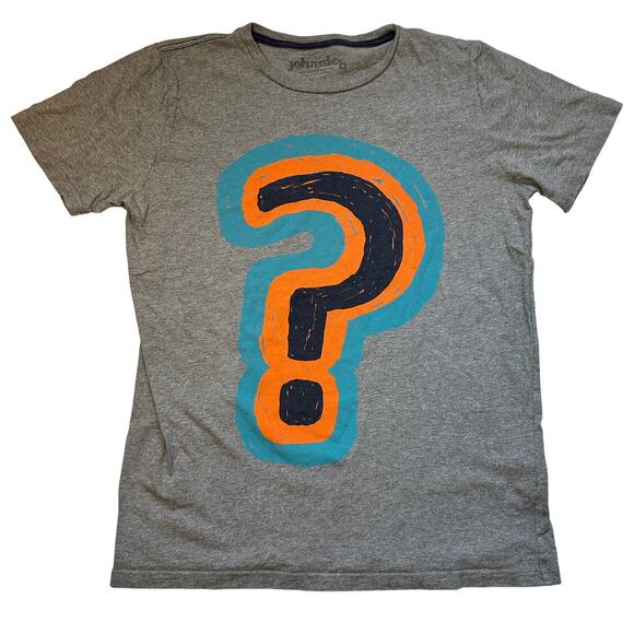 Johnnie B Mini Boden Question Mark Graphic T-Shirt - Size 15-16Y - Picture 1 of 4